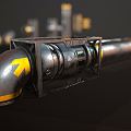 INDUSTRIAL LOFT PIPE SCI-FI PIPE 3d model