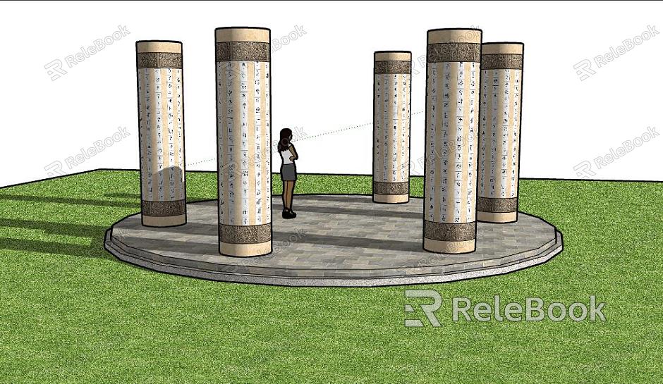 Modern Column Culture Column Decorative Column model