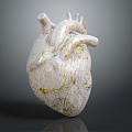 Marble Heart Modern Heart 3d model