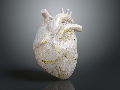 Marble Heart Modern Heart 3d model