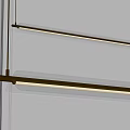 Modern Linear Pendant Lights With Sleek Metal Structure And Bright Glow For Contemporary Interior Spaces