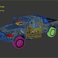 Camouflage Painted Utility Pickup Truck For Off Road