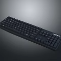 Logitech Black Keyboard Design With Standard Layout And Function Keys