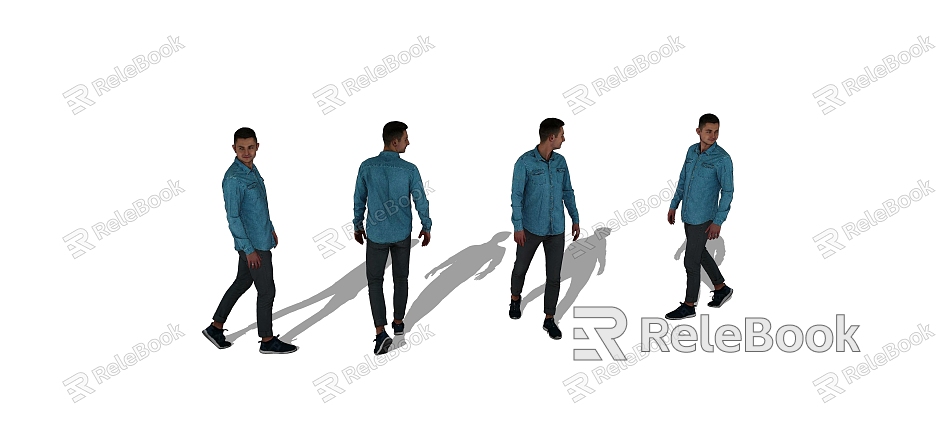 European Men 3D model