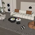 Modern Sofa Coffee Table Combination Sofa Coffee Table 3d model