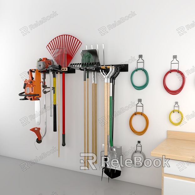 Modern tool rack electric saw broom hardware tool rack model