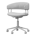 Elegant Modern Office Chair With Beige Brown Velvet Upholstery And Gold Metal Caster Base