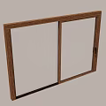 Modern Wooden Frame Casement Window With Large Glass Panel And Durable Design