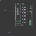 Modern Spacious Public Office Area 3D Floor Layout With Well Arranged Workstations And Multiple Functional Rooms