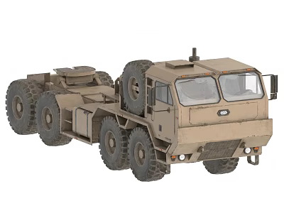 military truck heavy military truck military tractor heavy tractor 3d model