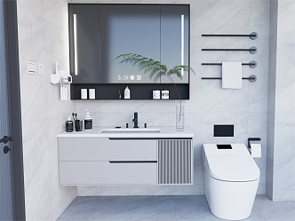 Modern bathroom cabinet 3d model