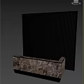 Modern Reception Desk Modern Home Decoration Reception Desk Information Desk Background Wall Table Counter Bar Counter 3d model
