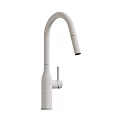 Elegant Sleek Golden Modern Faucet With Curved Spout And Single Handle Design
