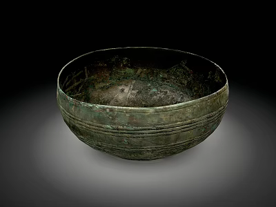 Ancient Ceramic Bowl With Intricate Patterns And Traditional Craftsmanship Details 3d model