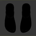 Black Casual Slippers With Adjustable Strap And Non Slip Sole For Everyday Home Wear
