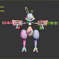 Mech Warrior Mech Soldier Machine Battlearm Mechanical Battlearm Machine Fighter Robot 3d model