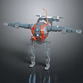 Robot Assistant Small Robot Butler Robot Butler Figure Game Figure 3d model