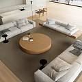 Modern Sofa Coffee Table Combination Sofa Coffee Table 3d model