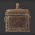 Vintage Rusted Metal Lunch Box with Sturdy Handle for Daily Use