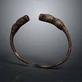 Vintage Bronze Textured Bracelet With Ornate Design For Classic Fashion