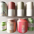 Various Colored Decorative Ceramic Storage Jars With Multiple Ornamental Details