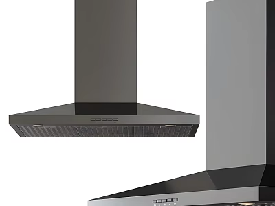 Modern Kitchen Appliances Featuring Sleek Range Hood Designs For Home Cooking Areas 3d model