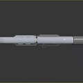 Futuristic Silver Pistol With Sleek Modern Design And Advanced Ergonomic Grip Details