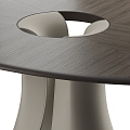 Giorgetti oval dining table 3d model