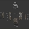 Exploded View Of Engine Mechanical Components With Metal Parts And Precision Machinery
