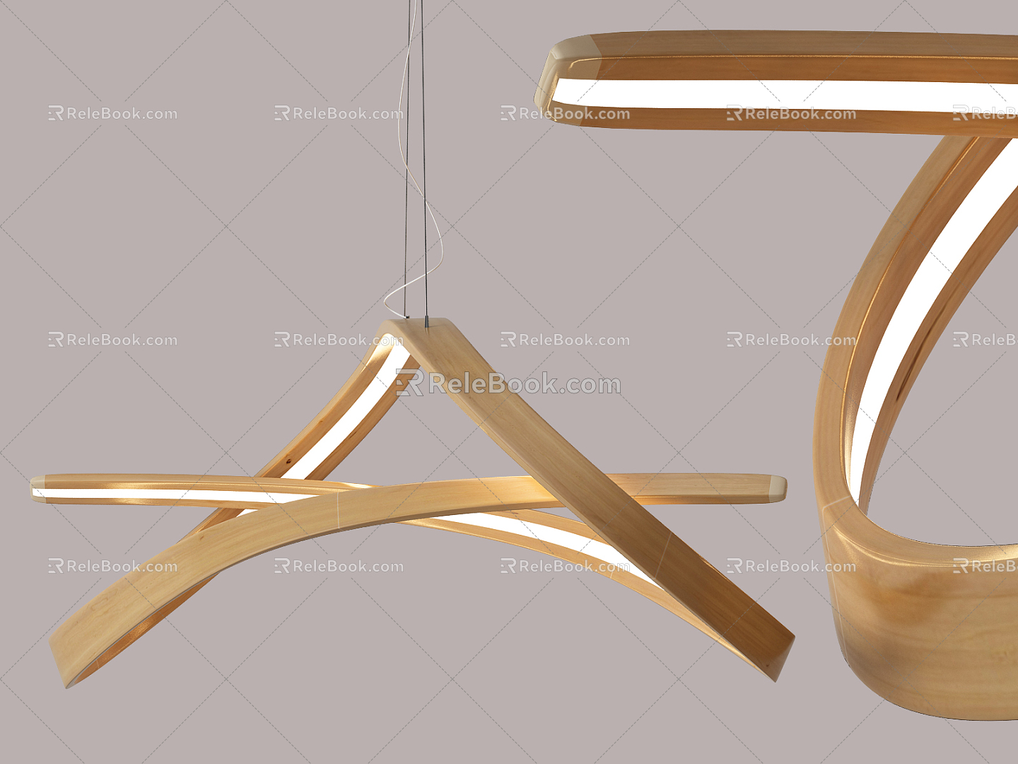 Nordic chandelier 3d model