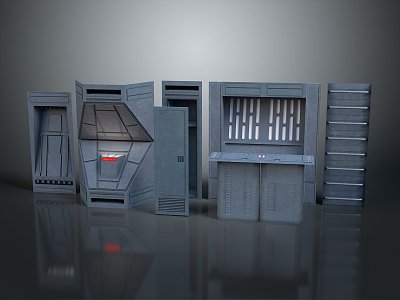 Science Fiction Door Steel Door Science Fiction Door Science Fiction Entrance Door Science Fiction Entrance Future Door Security Door Password Door 3d model