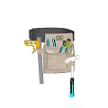 Practical Multifunctional Tool Belt With Hammer Screwdrivers And Tape Measure For Daily Use