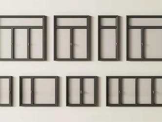 Windows casement windows glass windows floor-to-ceiling windows doors and windows 3d model