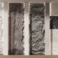 Diverse Textured Background Wall Samples Featuring Natural Stone And Marble Finishes 3d model