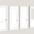 White Sliding Doors With Various Design Styles Classic Panels And Glass Inserts