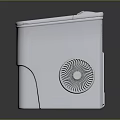 White Compact Washing Machine With Transparent Lid And Front Control Knob