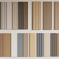 Colorful Vertical Stripe Decorative Panels For Interior Wall Design