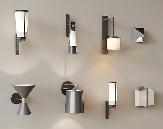 Modern wall lamp 3d model