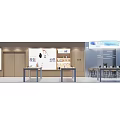 Modern Luxury Retail Store with Wooden Walls White Display Cabinets Product Display and Lighting Design