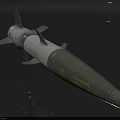 Military Missile With White And Green Body And Fins For Tactical Operations