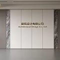 Modern Front Desk Background Wall Simple Background Wall Front Desk Reception Area Background Wall Company Front Desk Background Wall 3d model