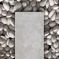 Stone and Wood Combined Decorative Panel with Natural Texture Interior Design
