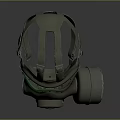 Gas Mask Science Fiction Gas Mask Gas Mask Respirator Breathing Mask Biochemical Mask Science Fiction Mask 3d model