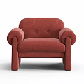 Modern Single Sofa Casual Sofa 3d model