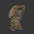 Scenic Decorative Stone Rock Arch Structure With Stalactites And Stalagmites Details