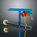 Blue Mechanical Household Tool With Gears Wheels And Simple Structure For Daily Use