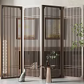 New Chinese Style Screen Partition 3d model
