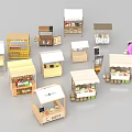 Various Styles Small Kiosk Models For Commercial Retail Display Equipment