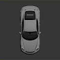 White Sleek Sports Car With Modern Aerodynamic Body Sporty Wheels And Rear Spoiler