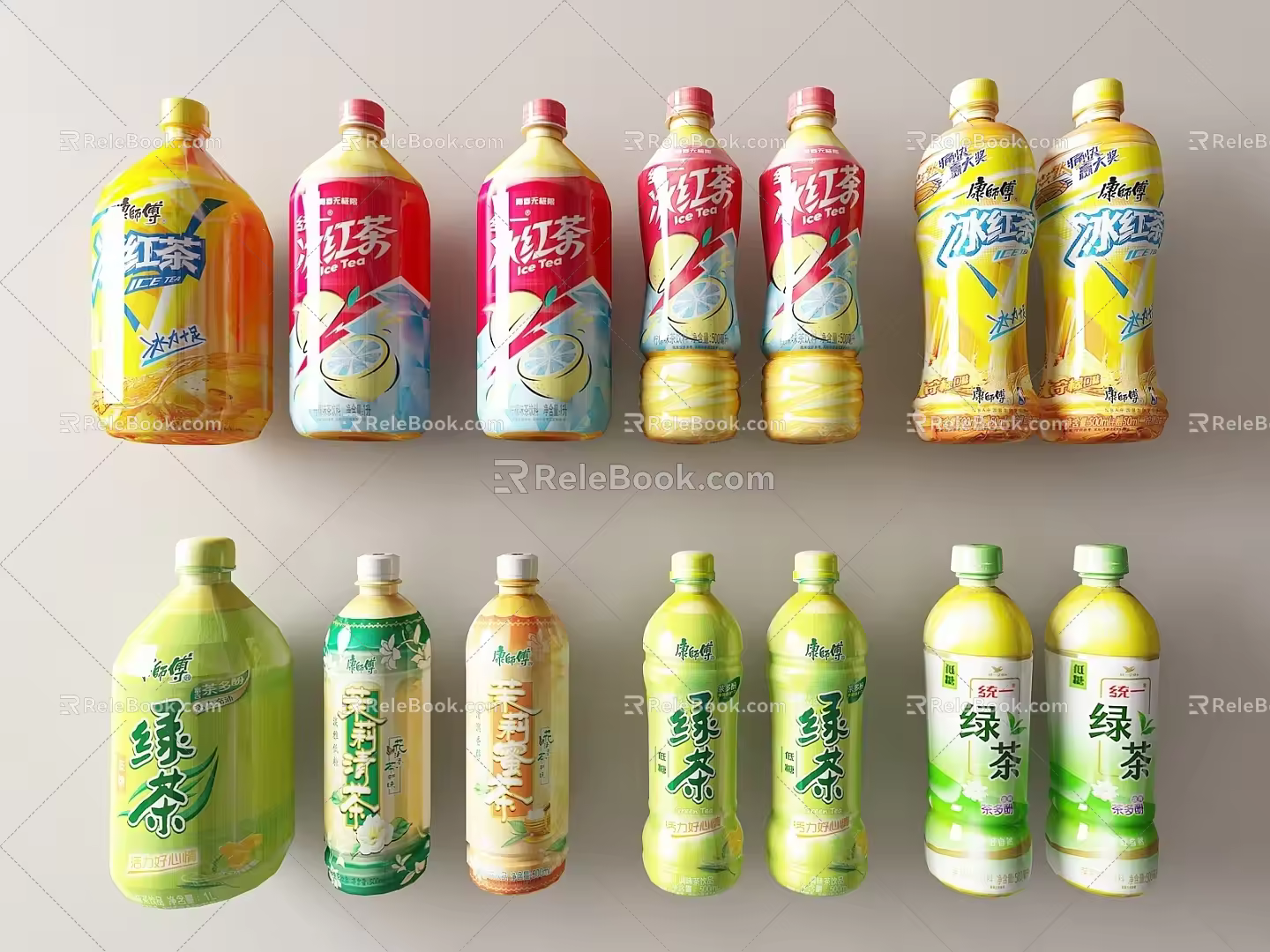 Beverage Coke Sprite Soda Cans Bottles Coke Bottles Beverage Drinks Fanta 3d model